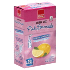 slide 1 of 1, Harris Teeter Drink Mix - Powered Pink Lemonade On The Go, 10 ct