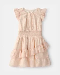 Carter's Girls Floral Smocked Dress - Pink Floral - Size 5