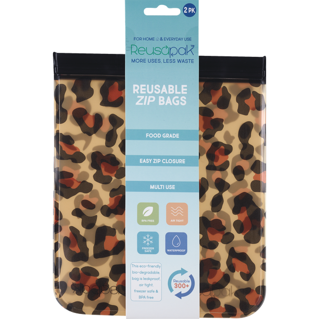 slide 1 of 1, REUSAPAK Love Love Love 2 Pack Flat Bag- Lg, 1 ct