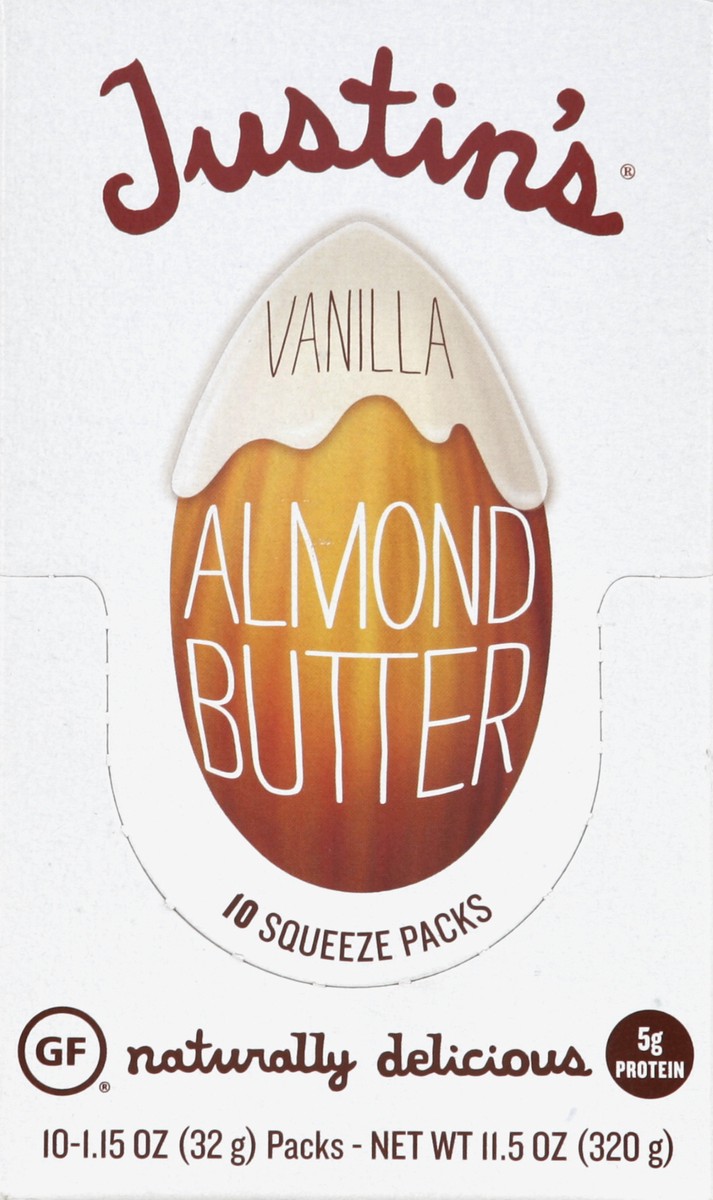 slide 5 of 6, Justin's Vanilla Almond Butter, 10 ct; 1.15 oz