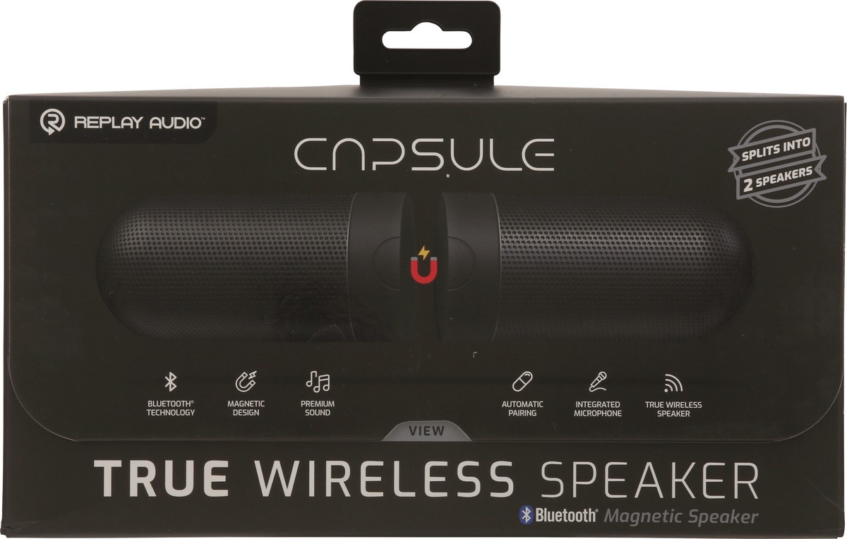 slide 4 of 12, Replay Audio Capsule Bluetooth Magnetic True Wireless Speaker 1 ea, 1 ct
