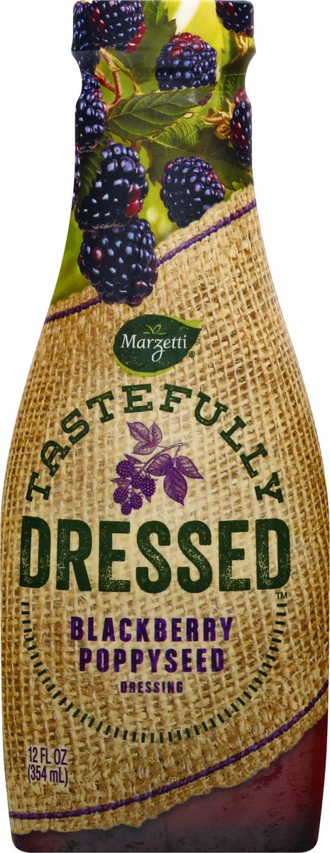 slide 9 of 10, Marzetti Tastefully Dressed Blackberry Poppyseed Dressing, 12 fl oz