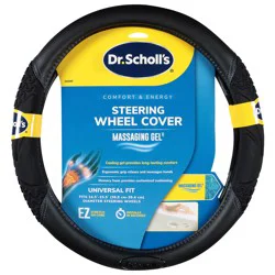 Dr. Scholl's Universal Fit Massaging Gel Steering Wheel Cover - 1 ea