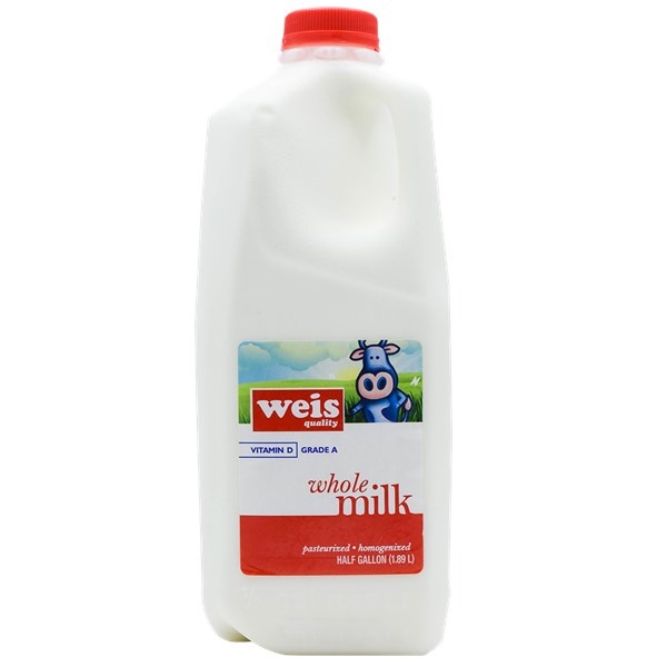 slide 1 of 1, Weis Quality Grade A Whole Milk, 64 fl oz