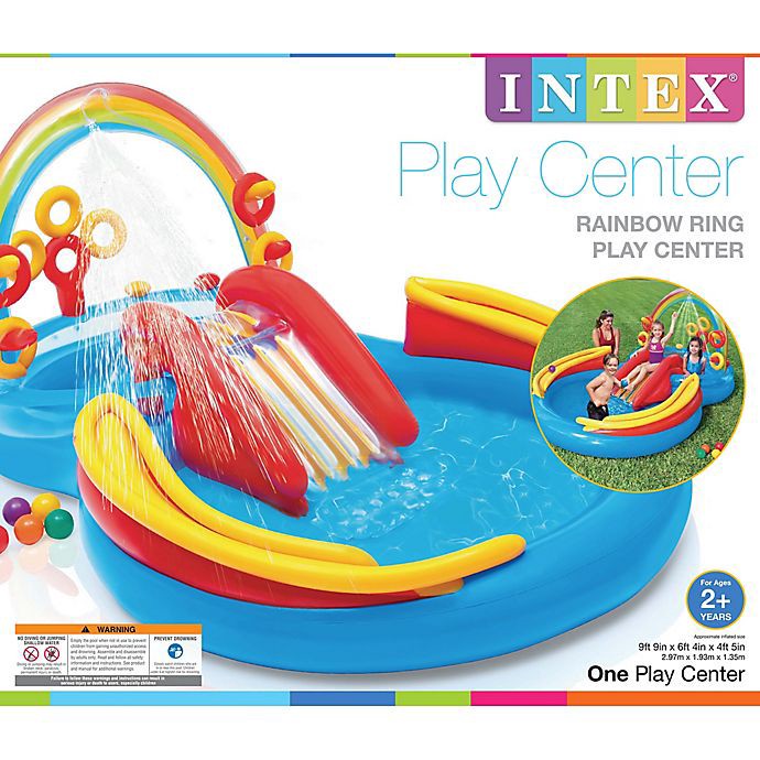 slide 4 of 5, Intex Rainbow Ring Play Center, 1 ct