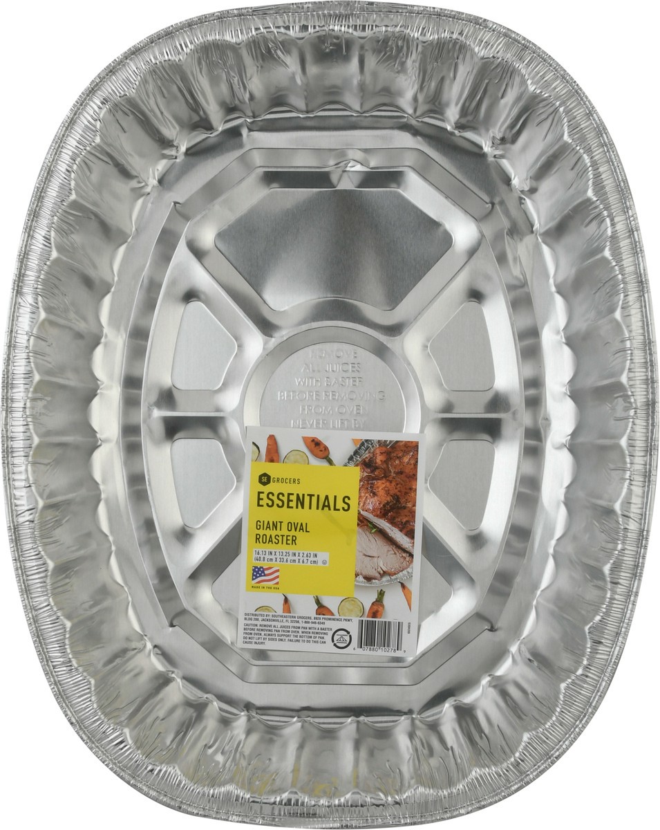 slide 1 of 11, SE Grocers  Essentials Giant Oval Roaster, 1 ct