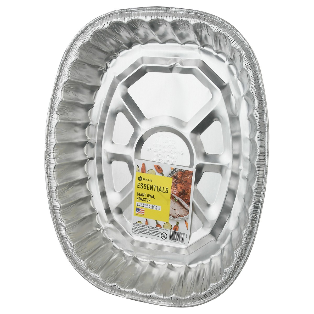 slide 7 of 11, SE Grocers  Essentials Giant Oval Roaster, 1 ct