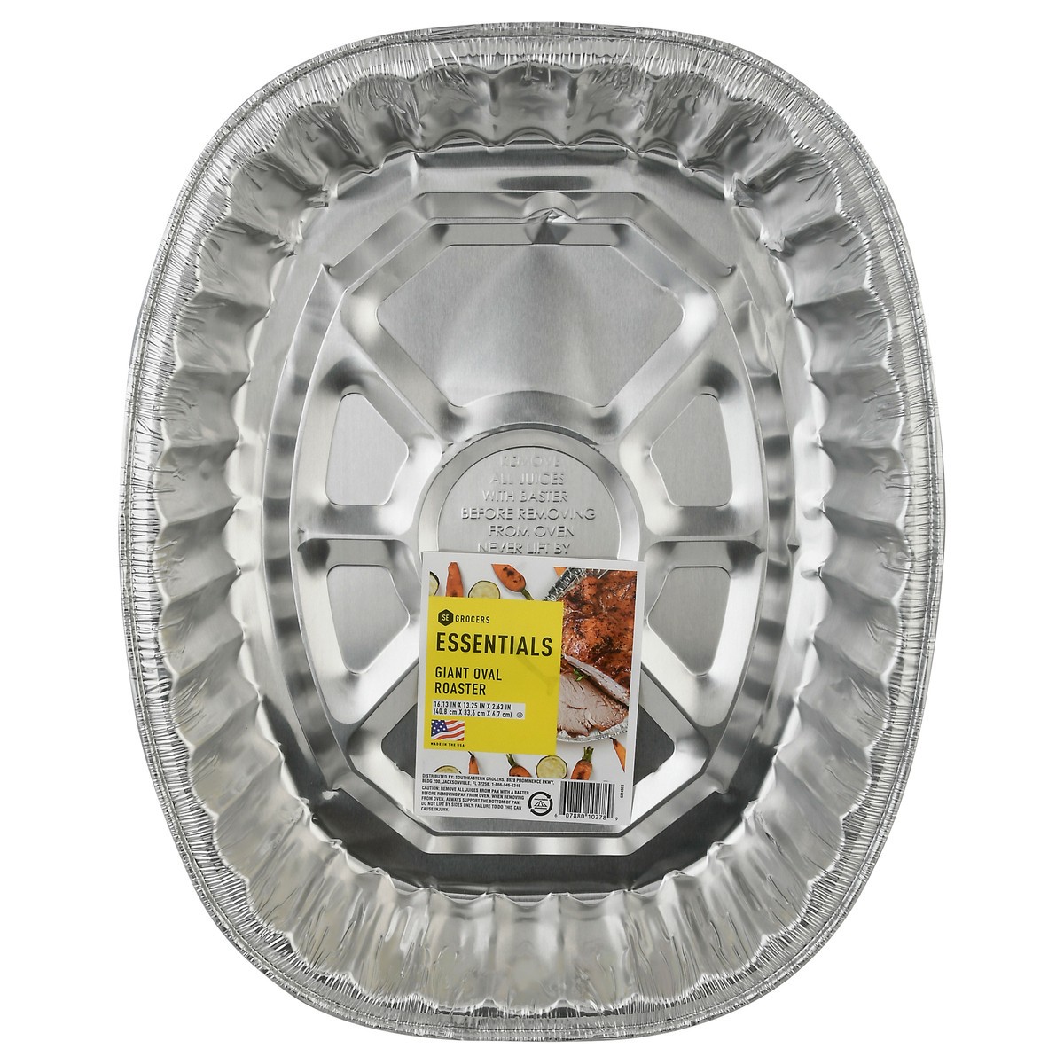 slide 2 of 11, SE Grocers  Essentials Giant Oval Roaster, 1 ct