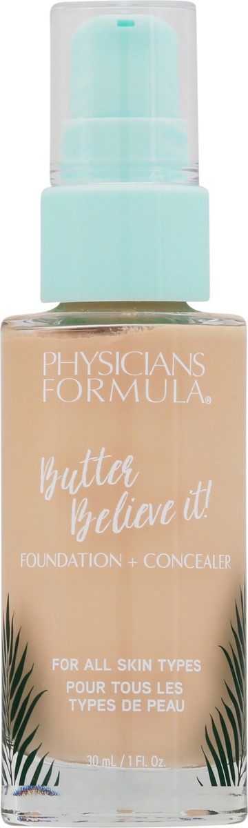 slide 10 of 13, Physicians Formula Murumuru Butter Foundation + Concealer Fair to Light, 1 fl oz