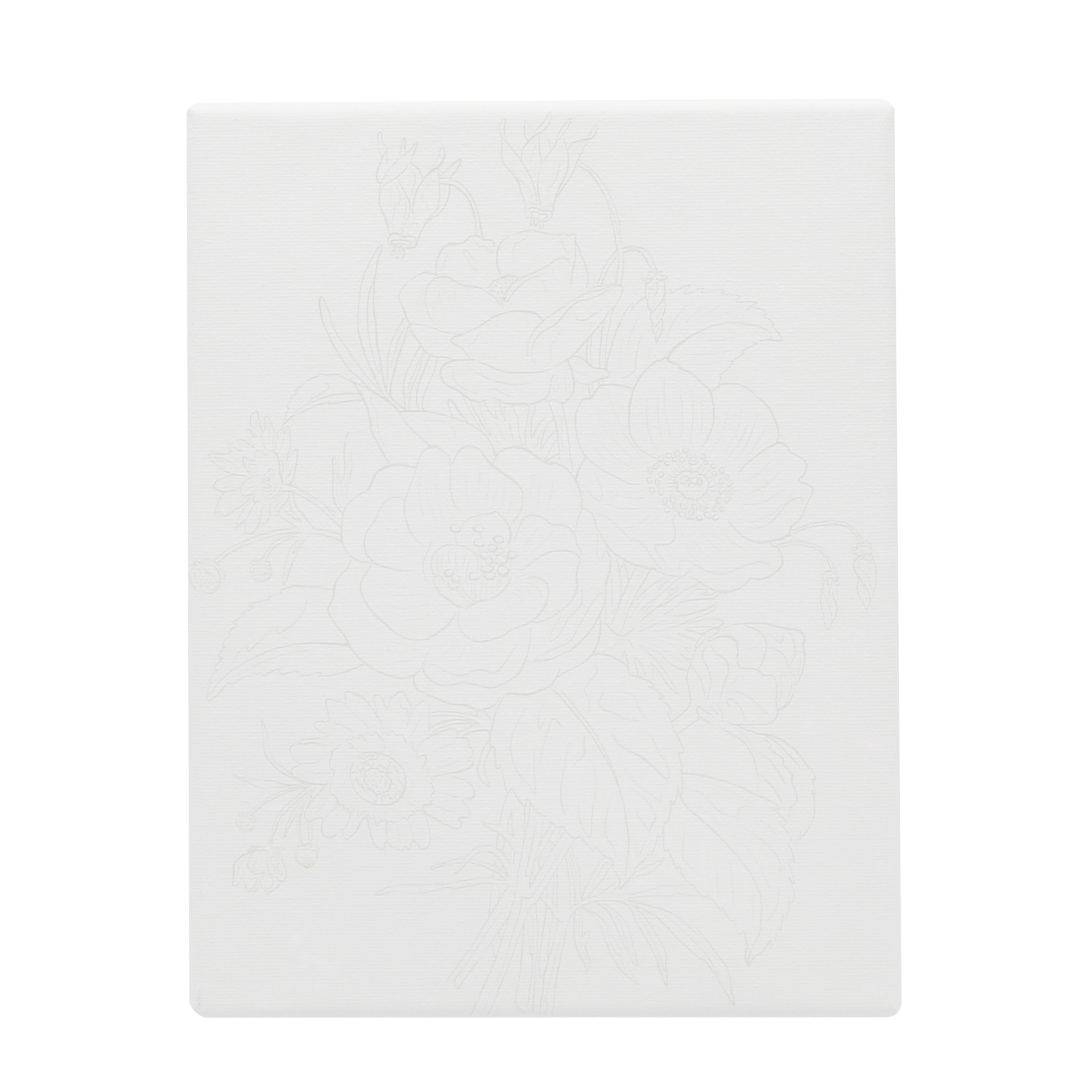 slide 4 of 5, 8" X 10" Floral Canvas Painting Kit By Craft Smart, 8 in x 10 in