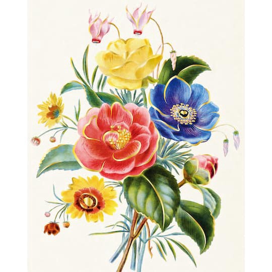 slide 1 of 5, 8" X 10" Floral Canvas Painting Kit By Craft Smart, 8 in x 10 in