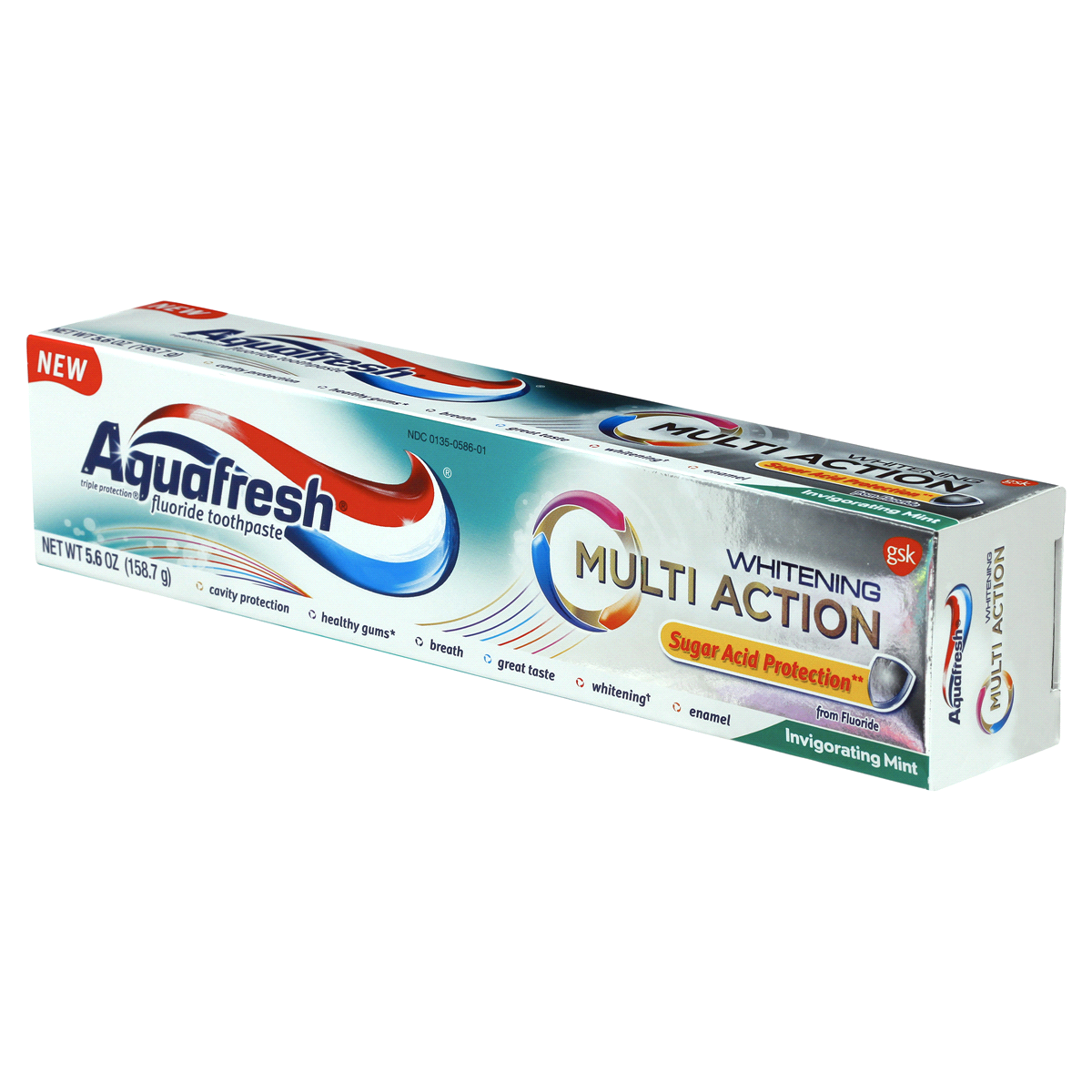 Aquafresh Multi Action Whitening Toothpaste, Invigorating Mint 5.6 oz Shipt