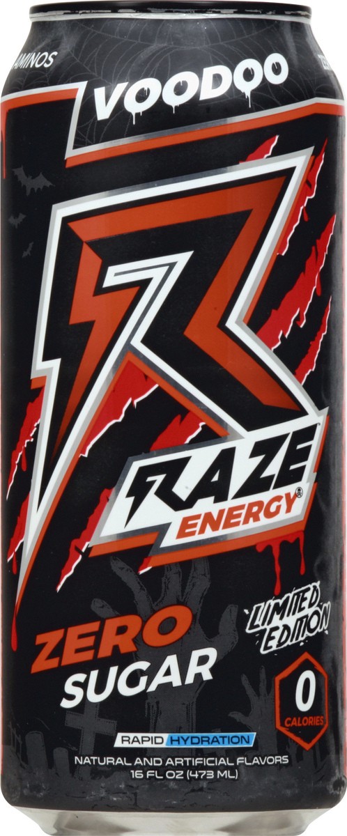 slide 6 of 12, Raze Vodoo Energy Drink 16 oz, 16 oz