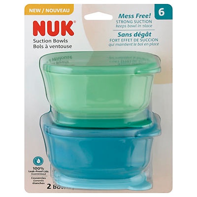 slide 1 of 1, Nuk Suction Bowls, 2 ct