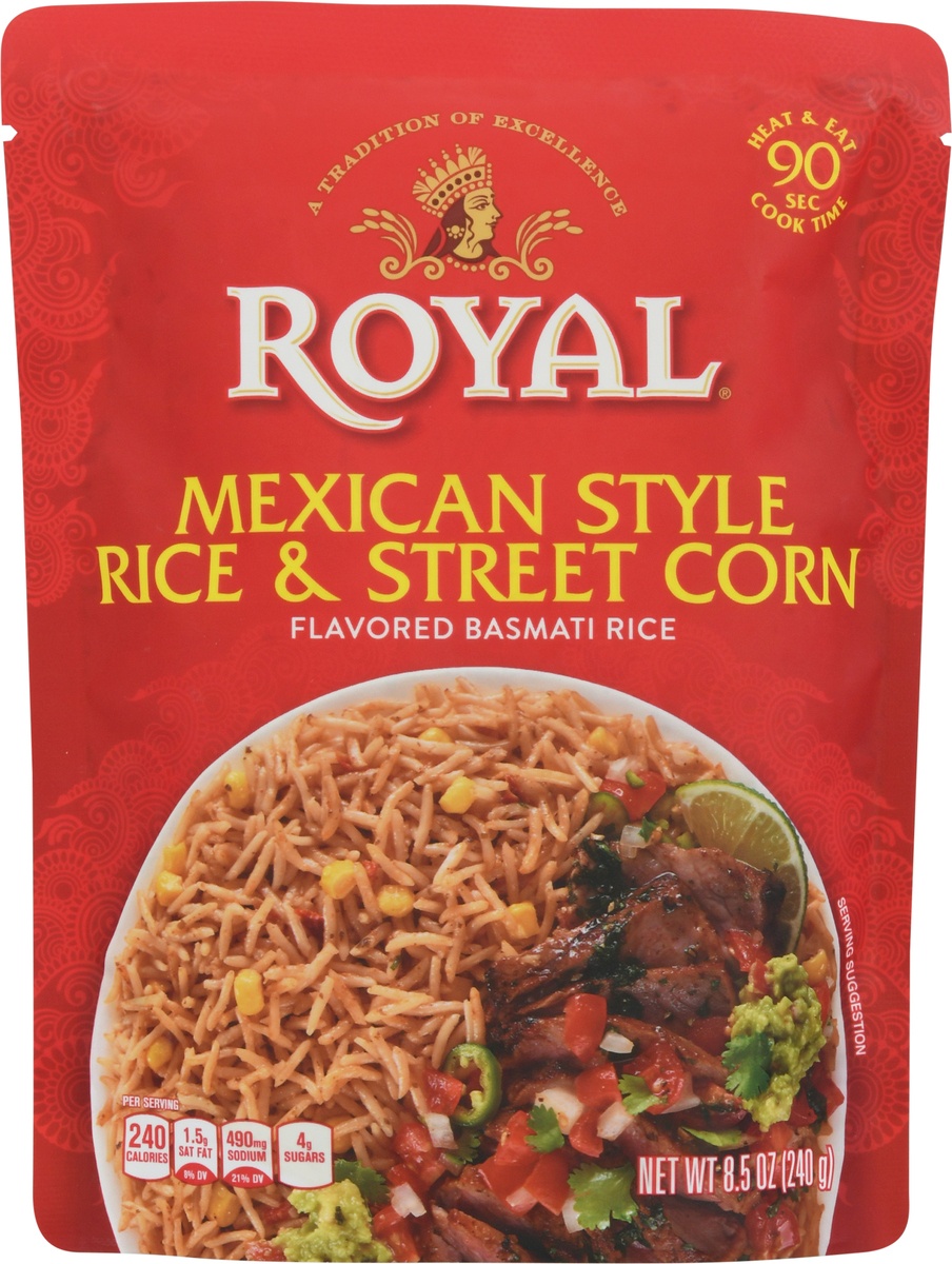 slide 9 of 11, Royal Mexican Style Rice & Street Corn Basmati Rice, 8.5 oz