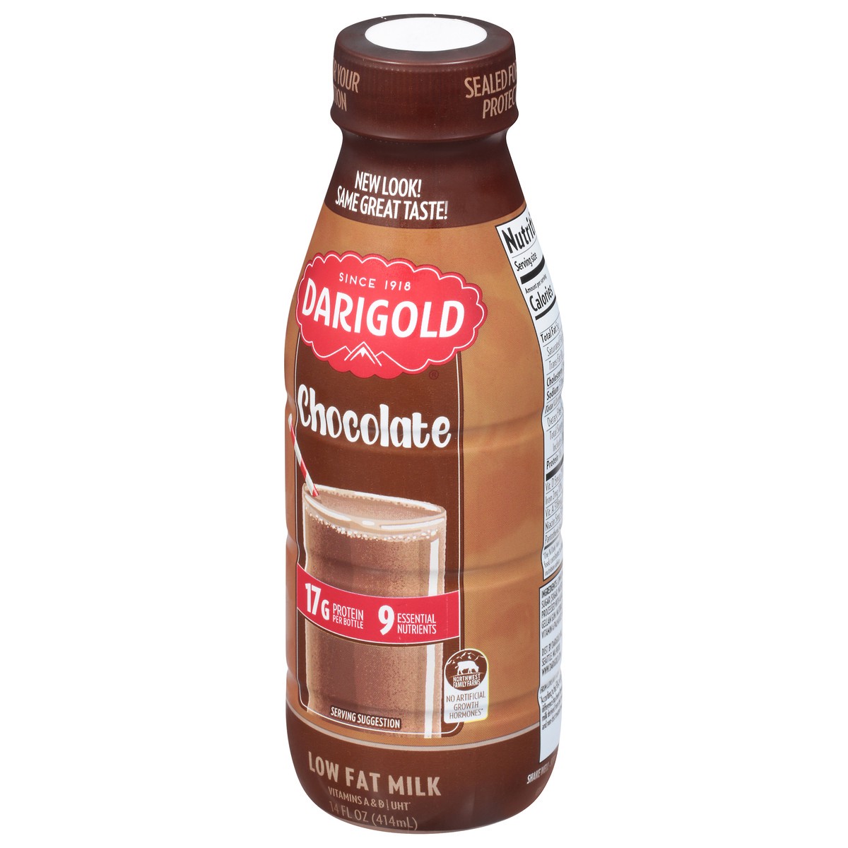 slide 5 of 13, Darigold Low Fat Chocolate Milk 14 fl oz, 14 fl oz