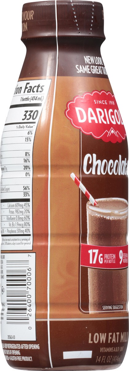 slide 4 of 13, Darigold Low Fat Chocolate Milk 14 fl oz, 14 fl oz