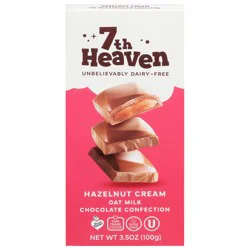 7th Heaven Oat Milk Hazelnut Cream Chocolate Confection 3.5 oz