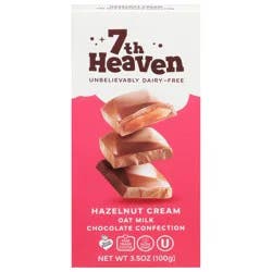 7th Heaven Oat Milk Hazelnut Cream Chocolate Confection 3.5 oz