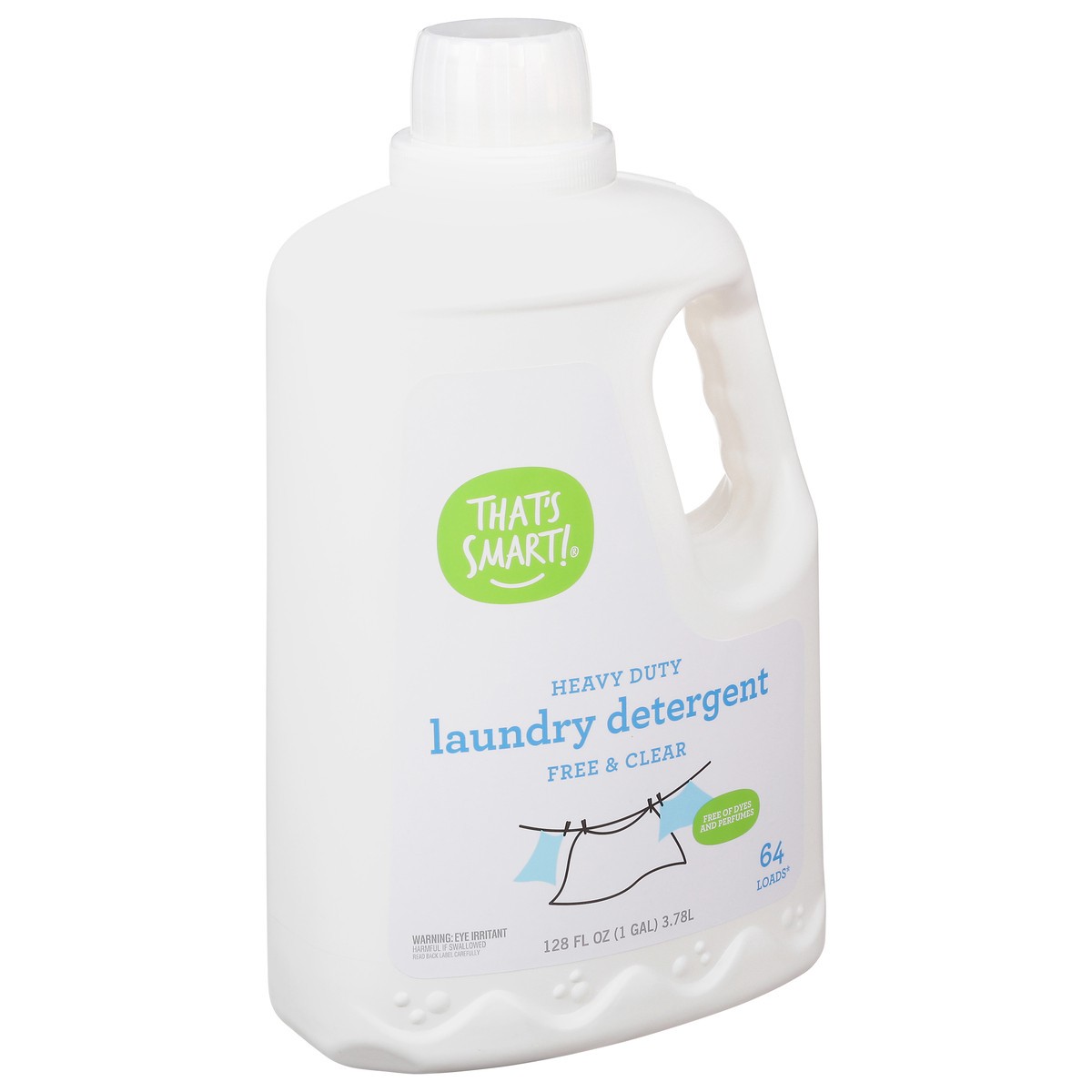 slide 3 of 9, That's Smart! Heavy Duty Free & Clear Laundry Detergent 128 fl oz, 128 fl oz