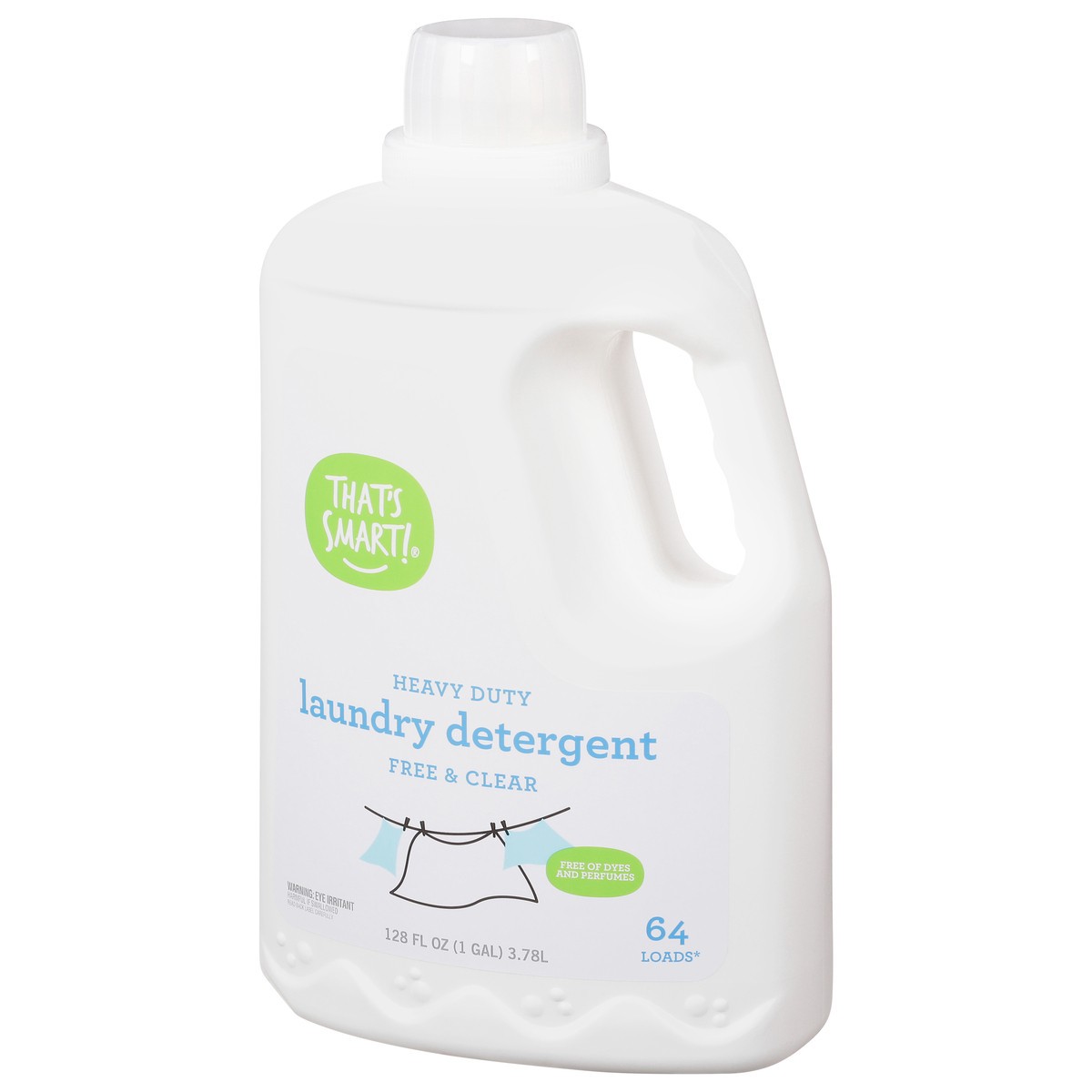 slide 2 of 9, That's Smart! Heavy Duty Free & Clear Laundry Detergent 128 fl oz, 128 fl oz