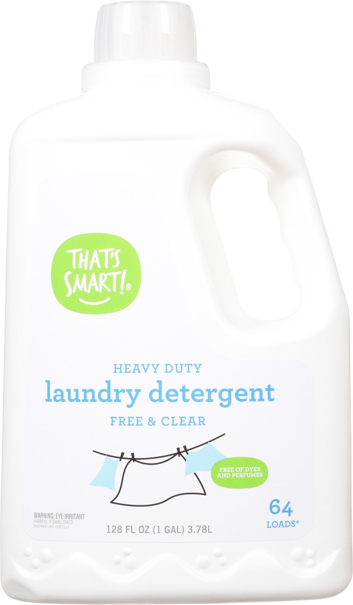 slide 8 of 9, That's Smart! Heavy Duty Free & Clear Laundry Detergent 128 fl oz, 128 fl oz