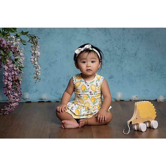 slide 3 of 6, Kidding Around Baby Girlsromper with headband, 1 ct