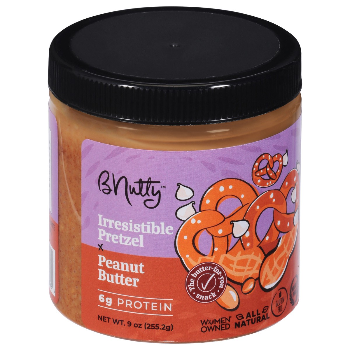 slide 4 of 9, BNutty Irresistible Pretzel Peanut Butter 9 oz, 9 oz