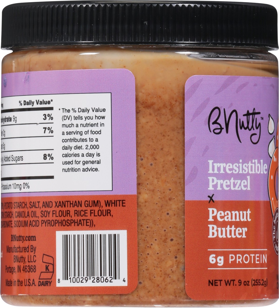 slide 7 of 9, BNutty Irresistible Pretzel Peanut Butter 9 oz, 9 oz