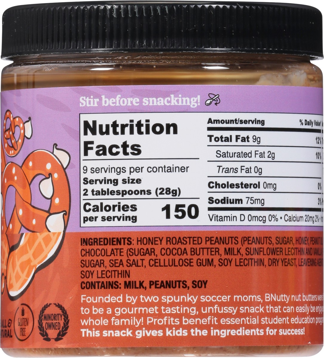 slide 8 of 9, BNutty Irresistible Pretzel Peanut Butter 9 oz, 9 oz
