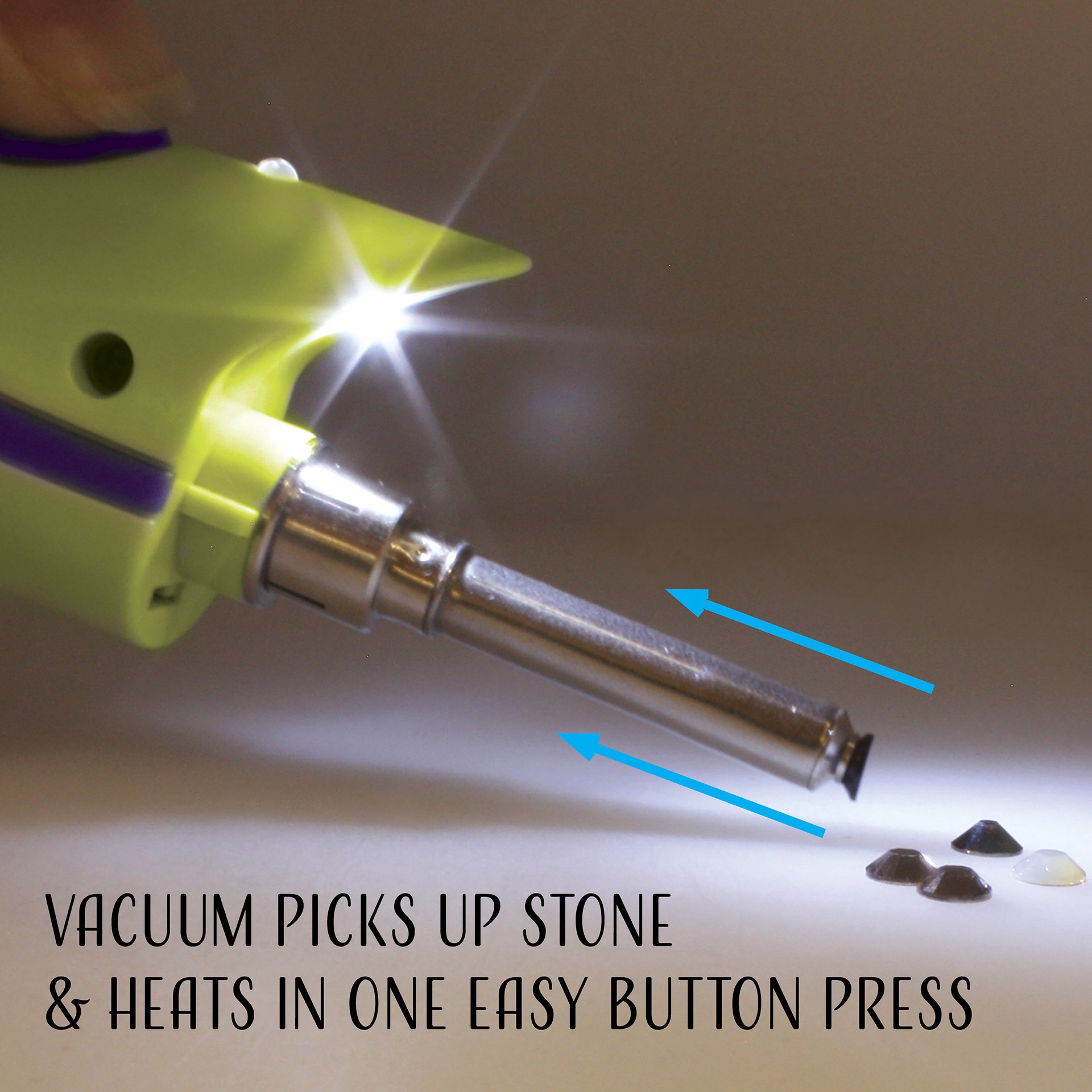 slide 5 of 7, The Beadsmith Hot Fx Cordless Vacuum Hotfix Applicator, 9 in x 3.25 in