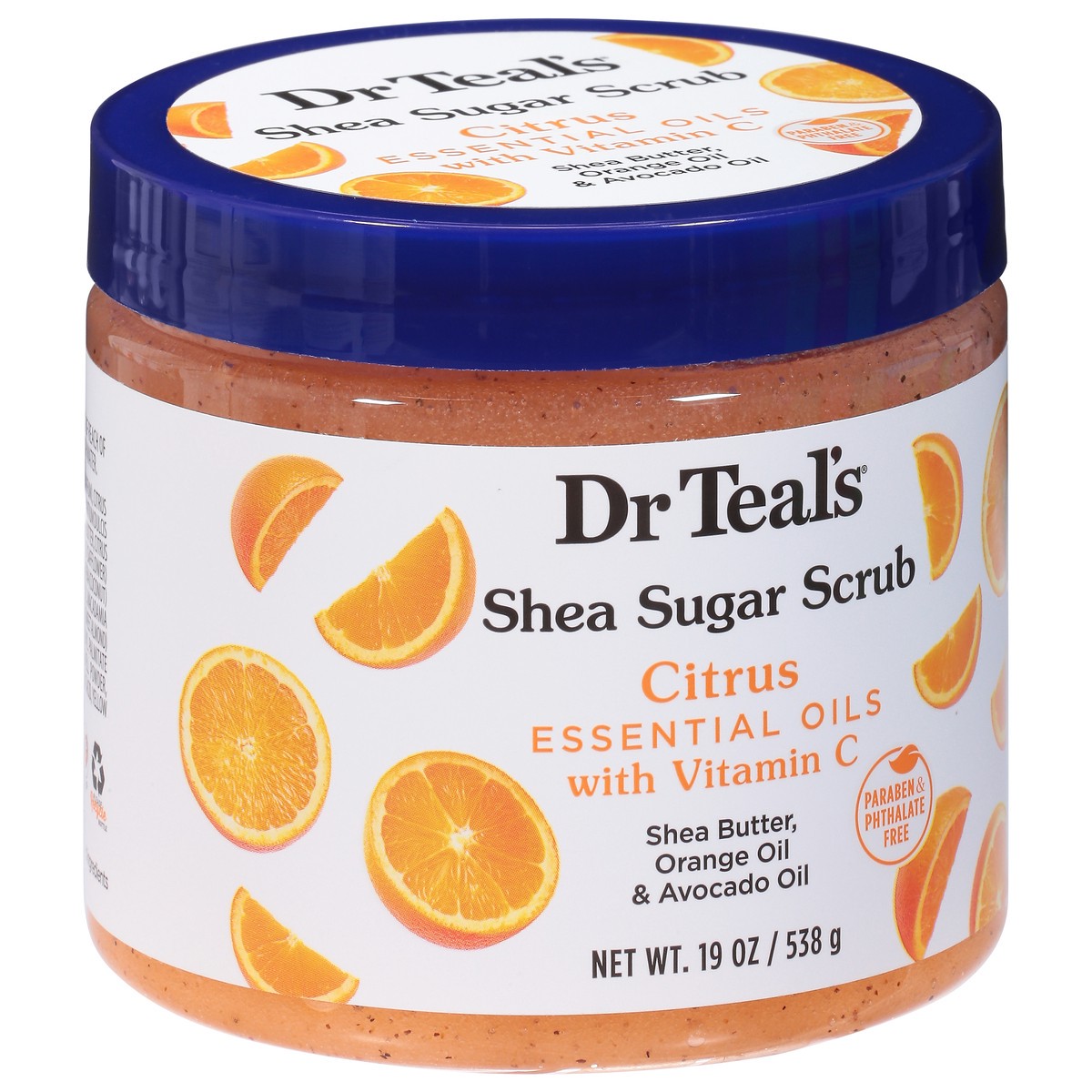 slide 9 of 9, Dr. Teal's Citrus Shea Sugar Scrub 19 oz, 19 oz