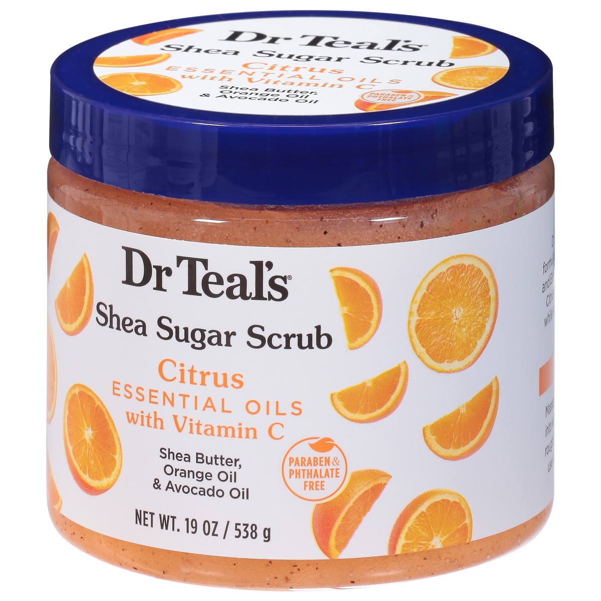 slide 2 of 9, Dr. Teal's Citrus Shea Sugar Scrub 19 oz, 19 oz