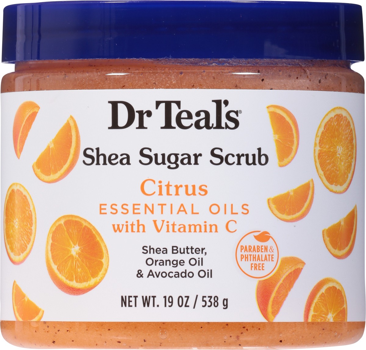 slide 4 of 9, Dr. Teal's Citrus Shea Sugar Scrub 19 oz, 19 oz