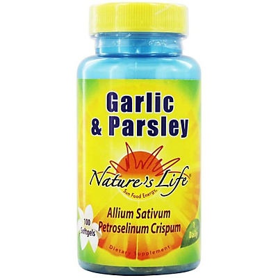 slide 1 of 1, Nature's Life Garlic & Parsley Oil Softgels, 100 ct