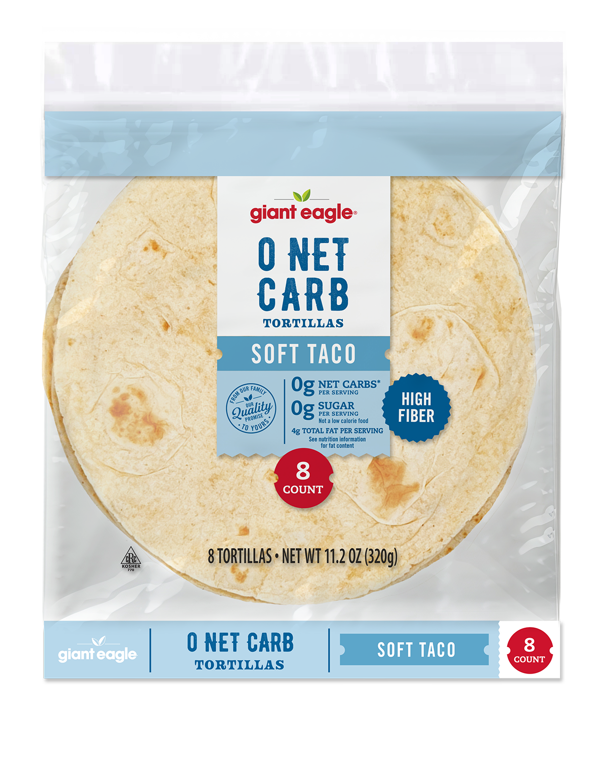 slide 1 of 1, Ge Zero Carb Tortillas 8ct, 8 ct