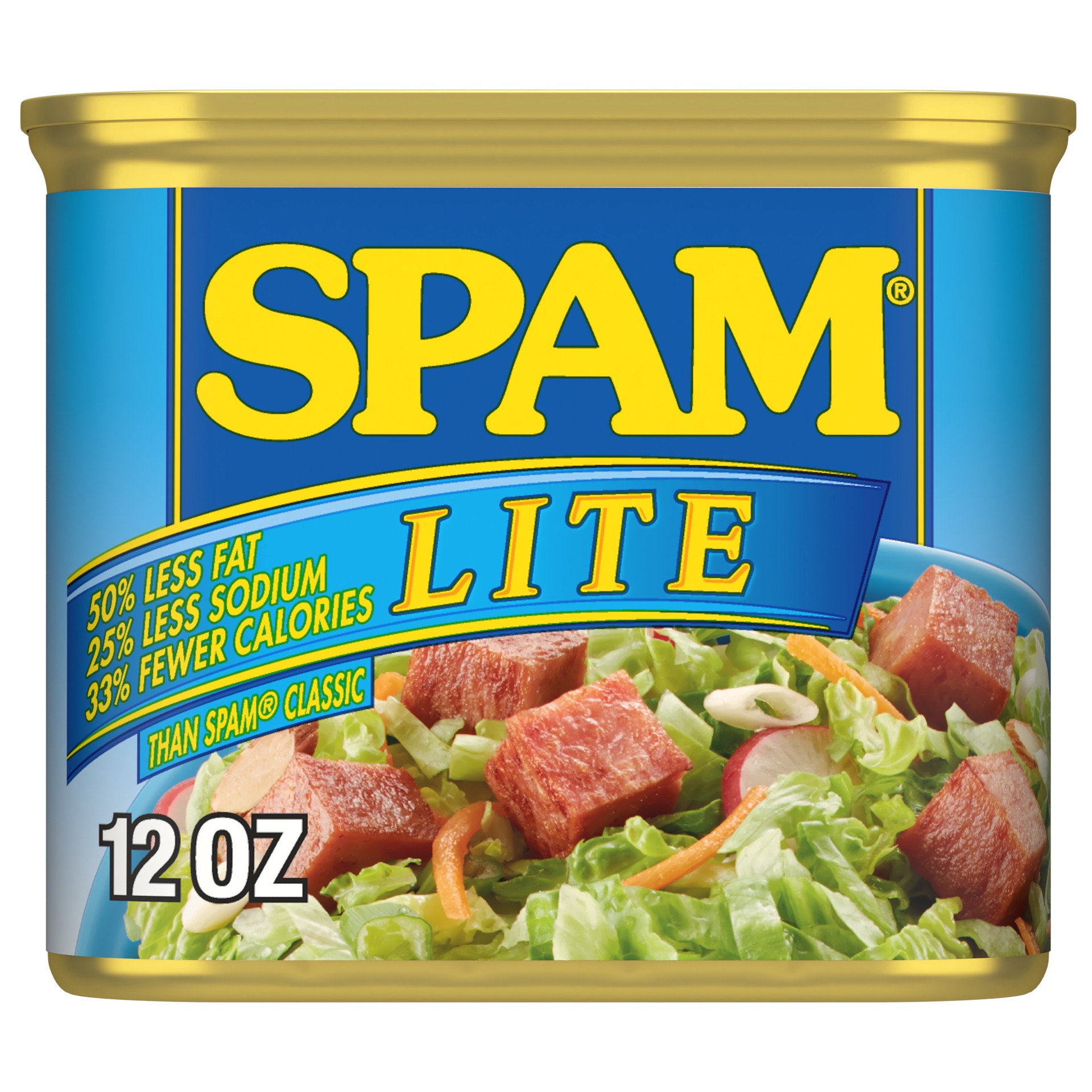 slide 1 of 2, SPAM Lite, 12 oz