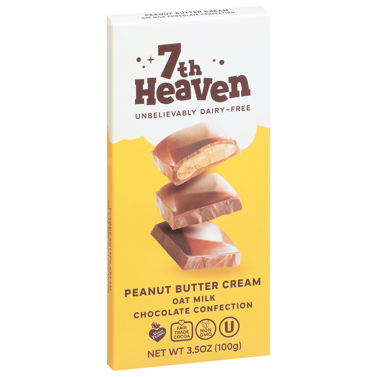 slide 5 of 13, 7th Heaven Oat Milk Peanut Butter Cream Chocolate Confection 3.5 oz, 3.5 oz