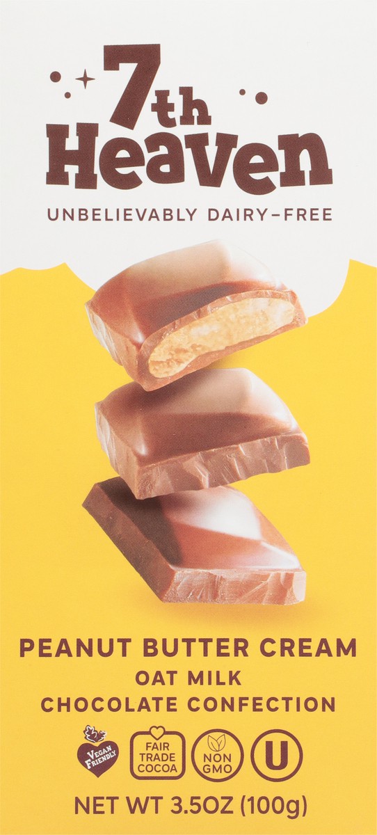slide 2 of 13, 7th Heaven Oat Milk Peanut Butter Cream Chocolate Confection 3.5 oz, 3.5 oz