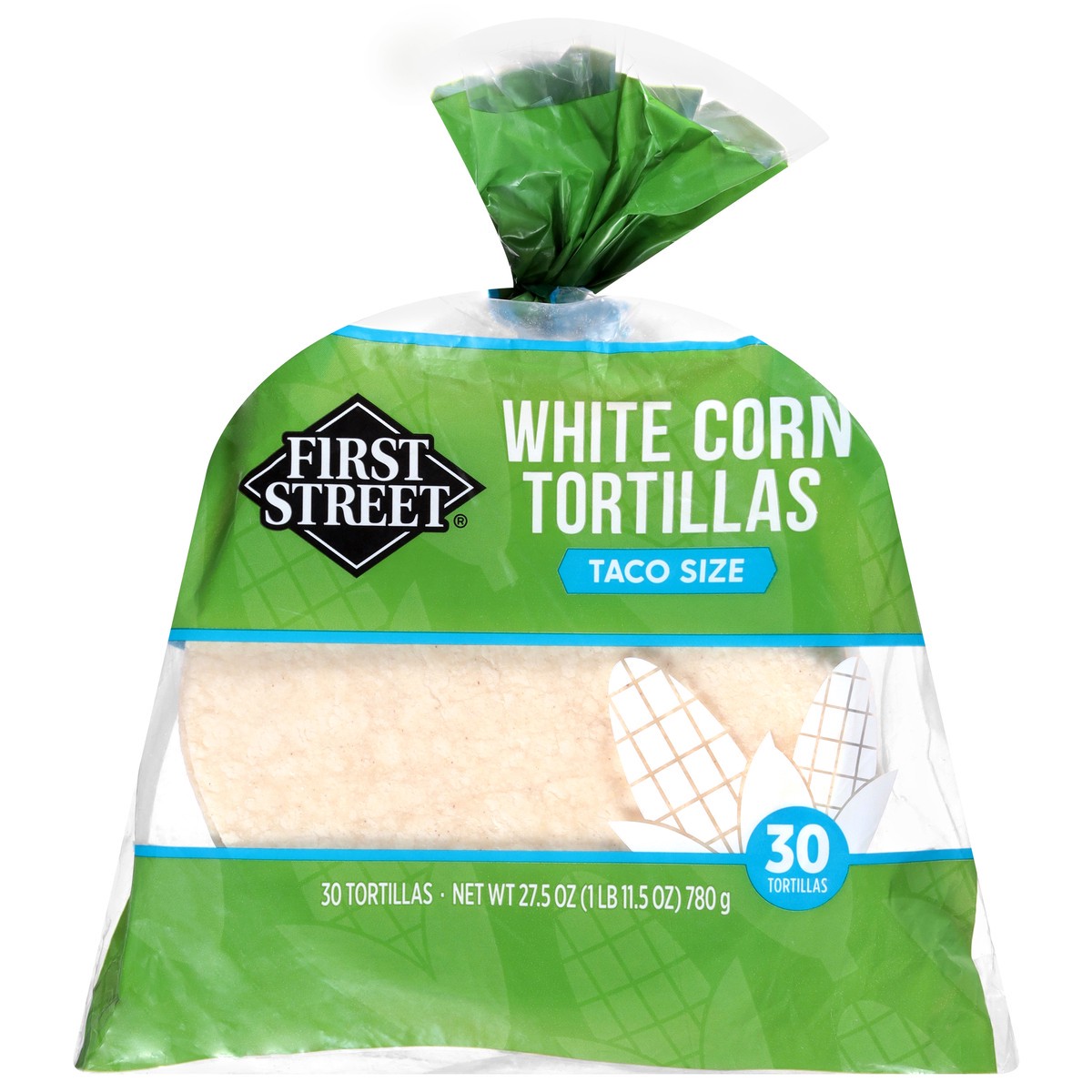slide 1 of 4, First Street Corn Tortillas 30ct, 27.5 oz
