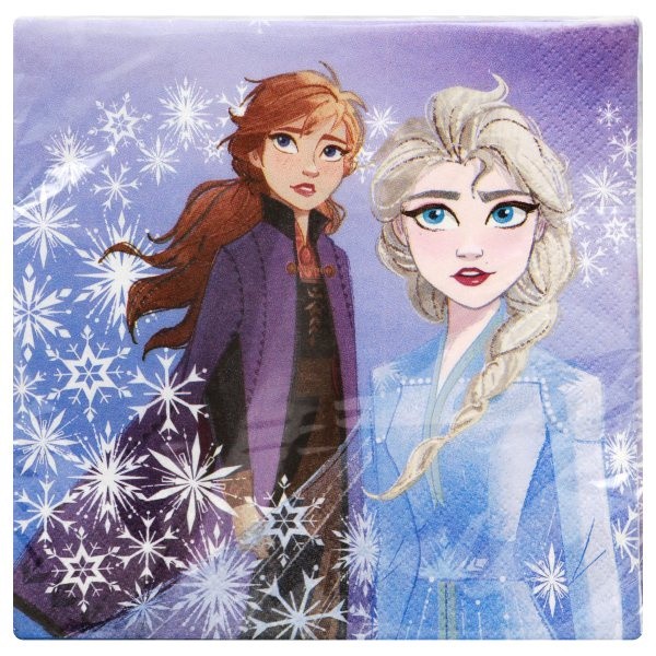 slide 1 of 1, Unique 2 Ply Disney Frozen II Napkins 16 ea, 16 ct