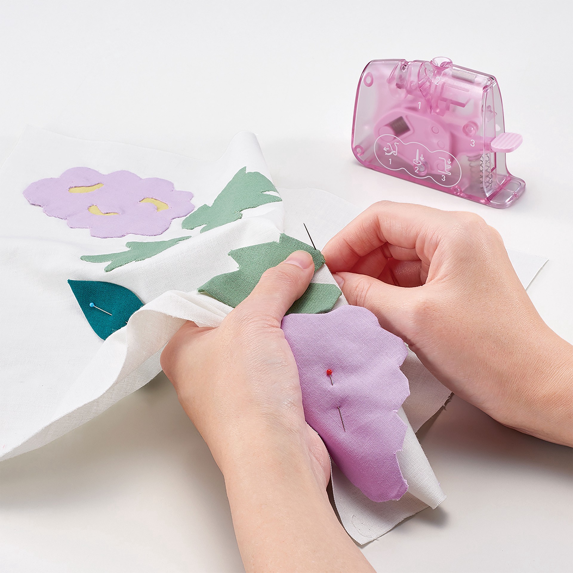 slide 4 of 7, Clover "quick" Desk Needle Threader, 2.375 in x 1 in x 3.25 in