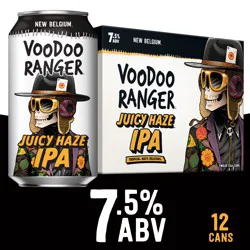 Voodoo Ranger Juicy Haze IPA Beer, 12 Pack 12 fl oz Cans