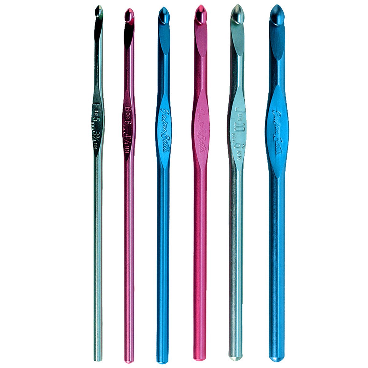 slide 3 of 3, Susan Bates Silvalume Crochet Hook Set, 3.75 ct; 6.5 mm
