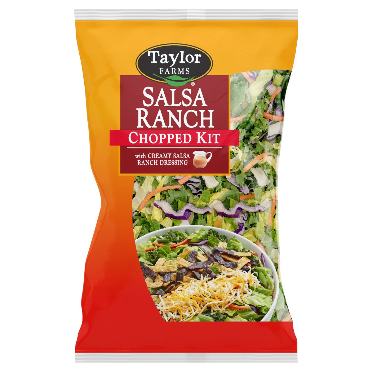 slide 1 of 3, Taylor Farms Salsa Ranch Chopped Salad Kit, 12.45 oz