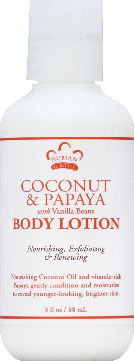 slide 1 of 3, Nubian Heritage Body Lotion 3 oz, 3 oz