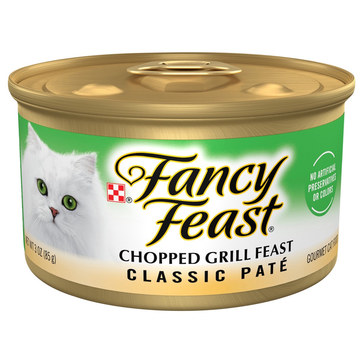 slide 1 of 9, Fancy Feast Purina Fancy Feast Classic Chopped Grill Feast Cat Food, 3 oz