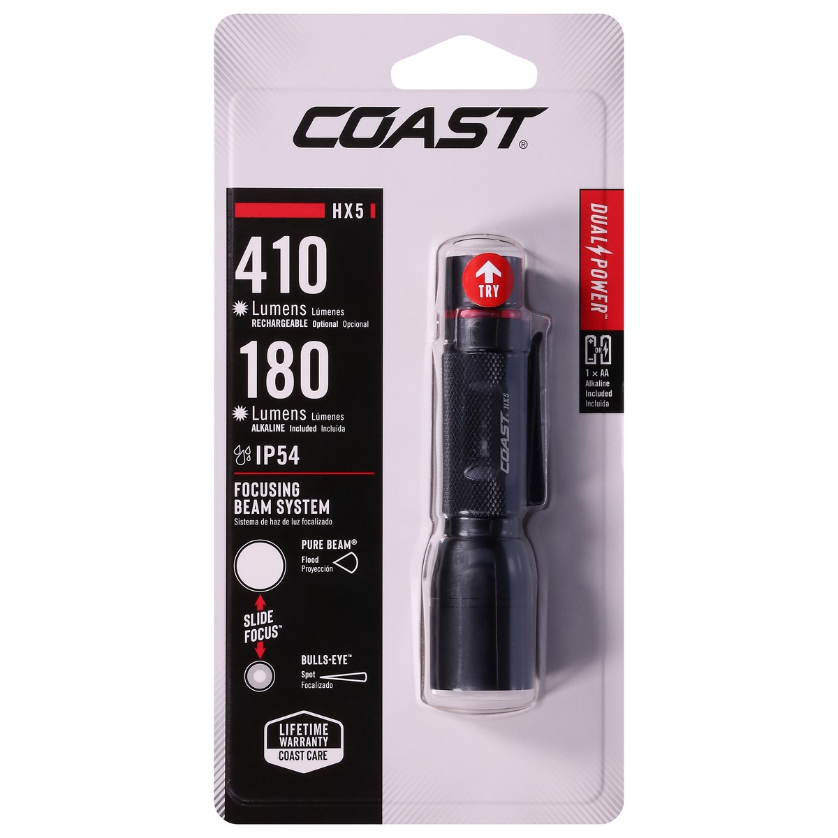 slide 1 of 12, Coast HX5 Flashlight 1 ea, 1 ct