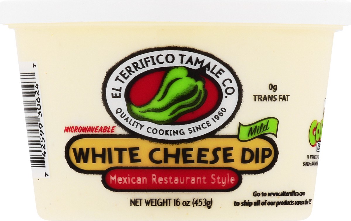 slide 13 of 13, El Terrifico Tamale Mild Mexican Restaurant Style White Cheese Dip 16 oz, 16 oz