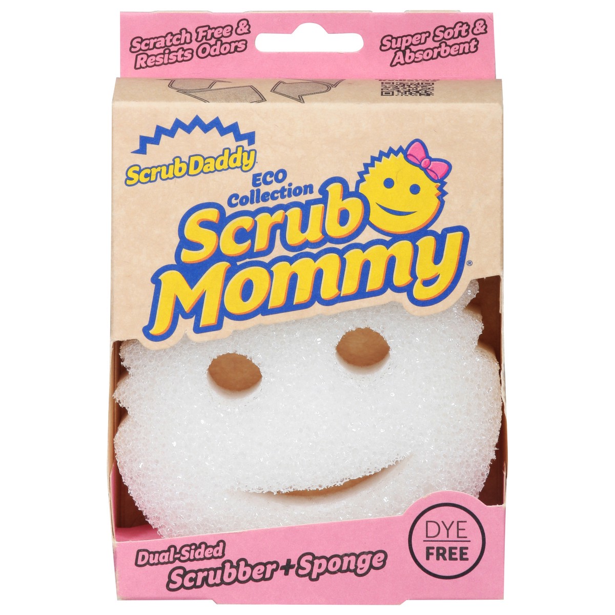 slide 1 of 12, Scrub Daddy Scrub Mommy Dual-Sided Scrubber+Sponge 1 ea, 1 ct